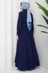 Rüveyda Elbise Lacivert