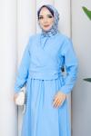 Ceylan Elbise Açık Mavi