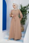 Narin Ferace Elbise Camel