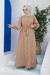 Narin Ferace Elbise Camel