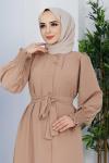 Narin Ferace Elbise Camel