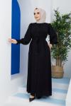 Narin Ferace Elbise Siyah