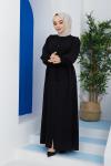 Narin Ferace Elbise Siyah