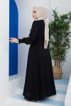 Narin Ferace Elbise Siyah