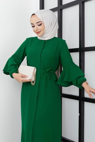 Zerafet Ferace Elbise Yeşil