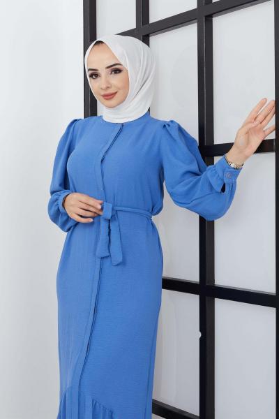 Fidan Ferace Elbise Mavi