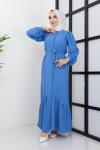 Fidan Ferace Elbise Mavi