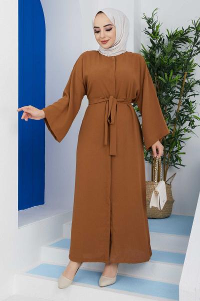 Lale Ferace Elbise Camel