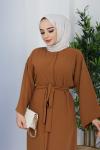 Lale Ferace Elbise Camel