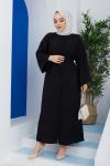 Lale Ferace Elbise Siyah