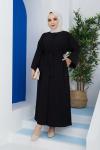 Lale Ferace Elbise Siyah