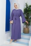 Lale Ferace Elbise Lila