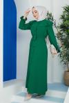 Volan Ferace Elbise Yeşil