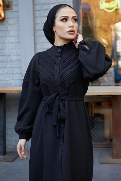 Fenomen Ferace Elbise Siyah