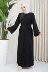 Yeni Ferace Elbise Siyah