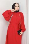 Pırlanta Elbise Kırmızı