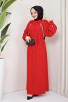 Pırlanta Elbise Kırmızı