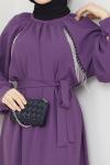 Pırlanta Elbise Lila