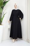 Ferace Elbise Piliseli Siyah