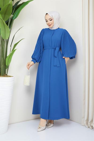 Ferace Elbise Piliseli Mavi