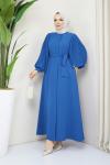Ferace Elbise Piliseli Mavi