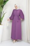 Ferace Elbise Piliseli Lila