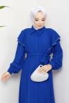 Büşra Ferace Elbise Mavi