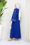 Ela Ferace Elbise Mavi