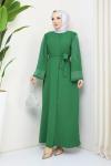 Ela Ferace Elbise Yeşil
