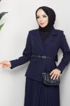 Ceket Elbise Lacivert