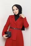 Ceket Elbise Kırmızı