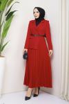 Ceket Elbise Kırmızı