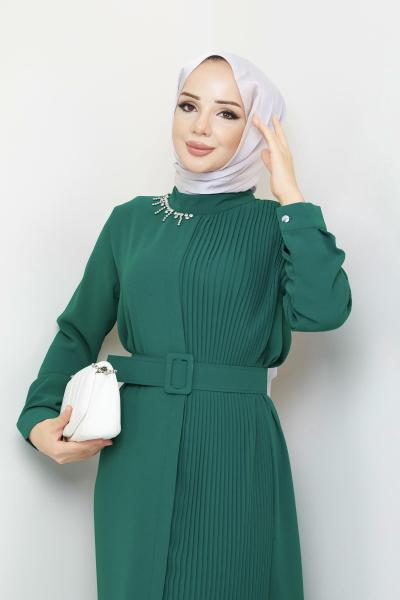 Hürrem Ferace Elbise Yeşil