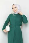 Hürrem Ferace Elbise Yeşil