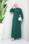 Hürrem Ferace Elbise Yeşil