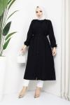 Uzun Tunik Elbise Siyah