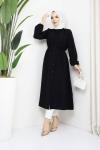 Uzun Tunik Elbise Siyah