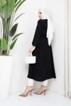 Uzun Tunik Elbise Siyah