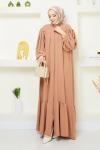 Aksa Ferace Elbise Camel