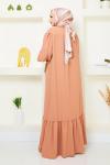 Aksa Ferace Elbise Camel