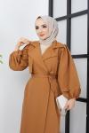 Balon Kol Trençkot Camel