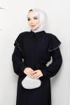 Büşra Ferace Elbise Siyah