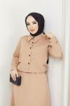 Crop Takım Camel