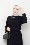 Hürrem Ferace Elbise Siyah