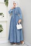 Kot Elbise Açık Mavi