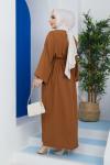 Lale Ferace Elbise Camel