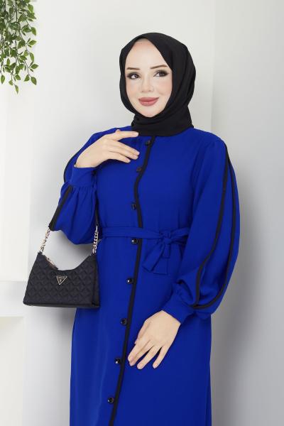 Maral Ferace Elbise Mavi