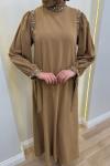 Nağme Elbise Camel