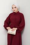 Serpil Elbise Bordo