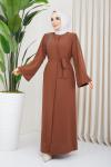Yeni Ferace Elbise Camel